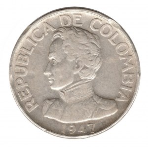 50 Centavos 1947 B Bogota