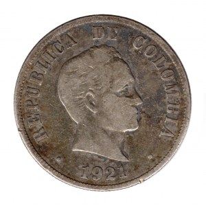 50 Centavos 1921 Bogota