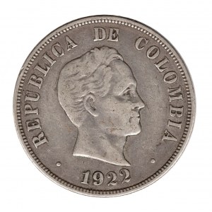 50 Centavos 1922 Bogota