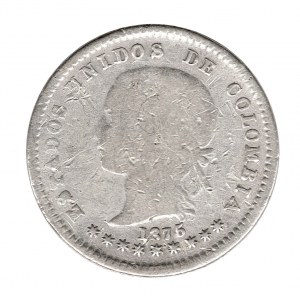 10 Centavos 1875 Bogota