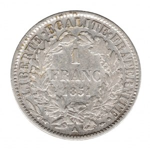France 1 Franc 1851 A Paris 