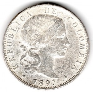 20 Centavos 1897 Bogota