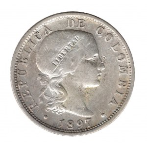 10 Centavos 1897 Bogota