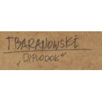 Tadeusz Baranowski (1945, Zamość – 2026), “A Journey on the Diplodocus,” blueprints and slides nos. 10 and 11, 1981–1984