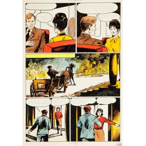 Mieczysław Wiśniewski (illustrator) (1925, Warsaw – 2006, Warsaw), Captain Kloss, Part X – The Courier from London, page 13, 1972