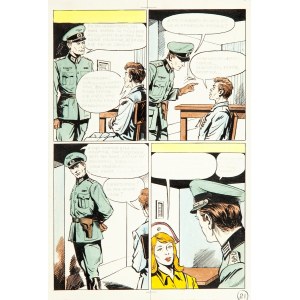 Mieczysław Wiśniewski (illustrator) (1925, Warsaw – 2006, Warsaw), Captain Kloss, Part XII – A Night in the Hospital, page 21, 1973