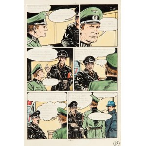 Mieczysław Wiśniewski (illustrator) (1925, Warsaw – 2006, Warsaw), Captain Kloss, Part XV – The Mystery of Professor Riedel, page 17, 1973