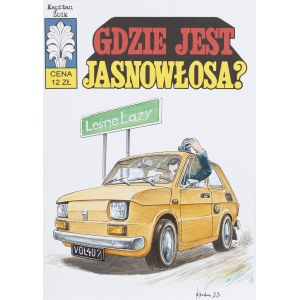 Nikodem Cabała (né en 1980), « Kapitan Żbik. Où est la blonde ? », projet de couverture, 2025