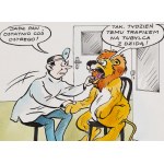 Szarlota Pawel (1947–2018), “Have You Eaten Anything Spicy Lately?”, satirical comic strip, 1988