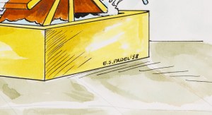 Szarlota Pawel (1947 - 2018 ), Projekt ilustracji do czasopisma 