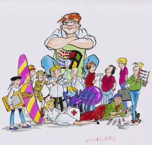 Szarlota Pawel (1947 - 2018 ), Projekt ilustracji do czasopisma 