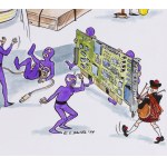 Szarlota Pawel (1947 - 2018 ), Projekt ilustracji do czasopisma Komputer Świat, 1999