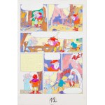 Szarlota Pawel (1947–2018), The Dwarves' Rebellion, set of illustrations No. 12, 1992