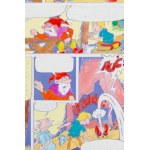 Szarlota Pawel (1947–2018), The Dwarves' Rebellion, set of illustrations No. 12, 1992