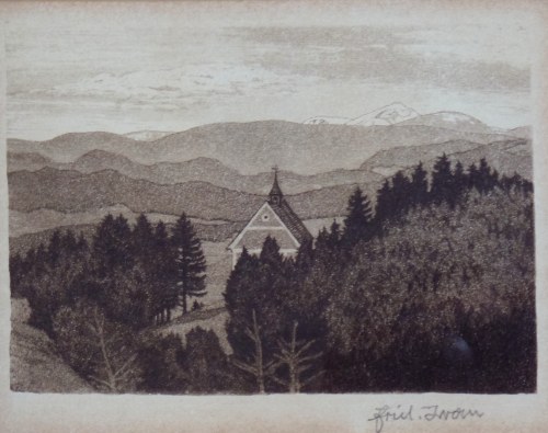 Friedrich Iwan „Kapliczka w Karkonoszach”