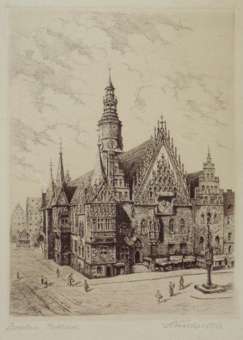 Helma Fischer-Oels „Widok na ratusz wrocławski