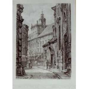Hugo Ulbrich, « Vue sur le bâtiment principal de l'université de Wrocław », tirage contemporain