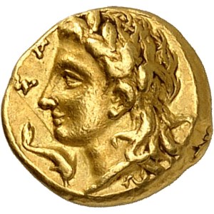 Calabria, Taranto. 1/6 stater gold coin or diobol, ND (c. 314 B.C.), Taranto.