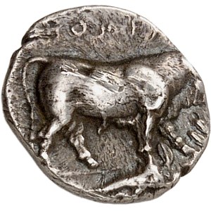 Lucania, Poseidonia (Paestum). Diobole, undated (445–420 B.C.), Poseidonia (Paestum).