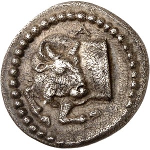 Macédoine, Acanthe. Tétrobole ND (430-390 av. J.-C.), Acanthe.