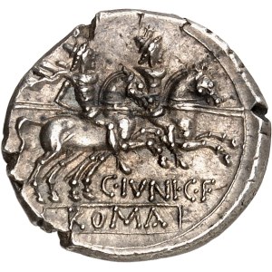C. Iunius. Denarius ND (149 B.C.), Rome.