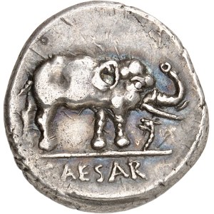 Julius Caesar (60–44 B.C.). Denarius ND (49–48 B.C.), Gaul or Italy.