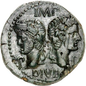 Augustus (27 B.C. – 14 A.D.). As with Agrippa (Group 4) ND (10–14), Nîmes.