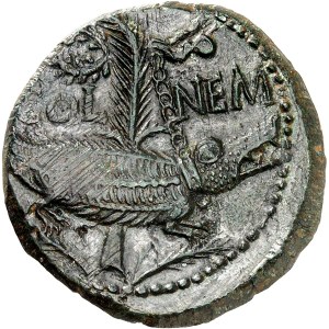 Augustus (27 B.C. – 14 A.D.). As with Agrippa (Group 4) ND (10–14), Nîmes.