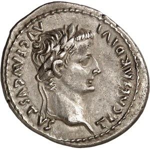 Tiberius (14–37). Denarius ND (14–17), Lyon.