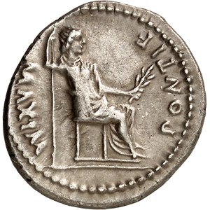 Tiberius (14–37). Denarius ND (14–17), Lyon.