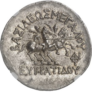 Kingdom of Bactria, Eucratides I (171–135 B.C.). Tetradrachm, ND.