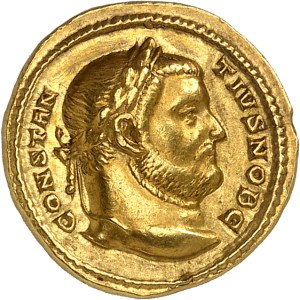 Konstantius I. Chlorus, Caesar (293–306). Aureus ohne Jahreszahl (305), Trier.