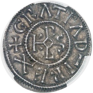 Karol II Łysy (840–877). Denier ND, Rennes.