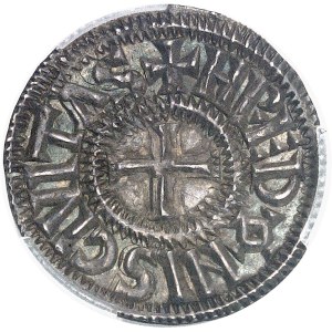 Karol II Łysy (840–877). Denier ND, Rennes.
