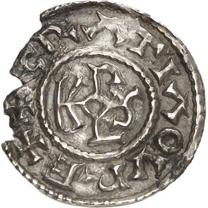 Karol II Łysy (840–877). Denier ND, Thérouanne.
