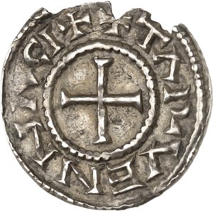 Karol II Łysy (840–877). Denier ND, Thérouanne.
