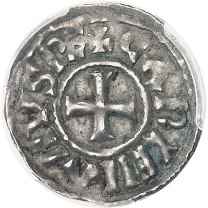 Karoloman II (879–884). Denar ND, Arles.