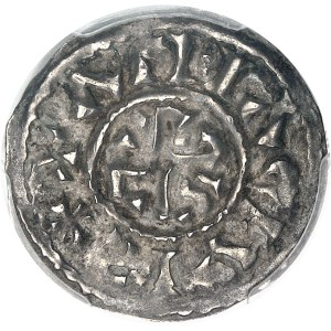 Karoloman II (879–884). Denar ND, Arles.