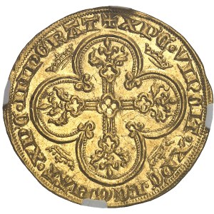 Philip VI (1328–1350). Royal gold coin, Notre Dame (1328).