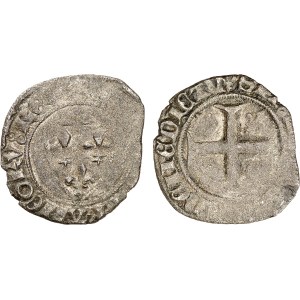 Charles VI (1380–1422). Blanc, known as Guénar, 7th issue (set of 2 copies) ND (March 1419), Paris?