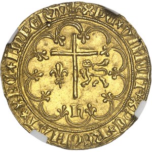 Henry VI of England (1422–1453). Gold “Salut” coin, 2nd issue, ND (1422), Lis, Saint-Lô.