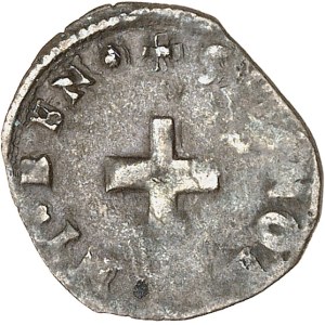 Henry III (1574–1589). Tournois denier with a crown [1575], A, Paris.
