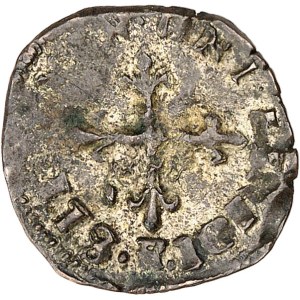 Charles X (1589–1594). First-type liard with a crowned “C,” 1593, Marseille (with the conjunction “et”).