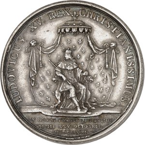 Louis XV (1715–1774). Medal commemorating the city of Arras’s congratulations on the occasion of the King’s coronation in Reims [unsigned], 1722, Paris.