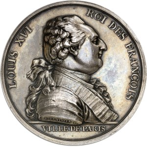 Louis XVI (1774–1792). Medal depicting the King’s arrival in Paris, by B. Duvivier, 1789, Paris.