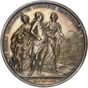 Louis XVI (1774–1792). Medal depicting the King’s arrival in Paris, by B. Duvivier, 1789, Paris.