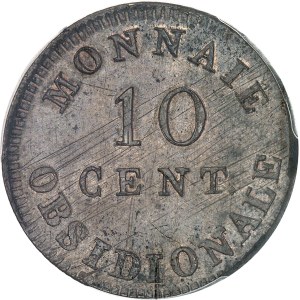 Premier Empire / Napoléon Ier (1804-1814). 10 centimes siège d’Anvers, 1er type 1814, Anvers (atelier de l’arsenal).