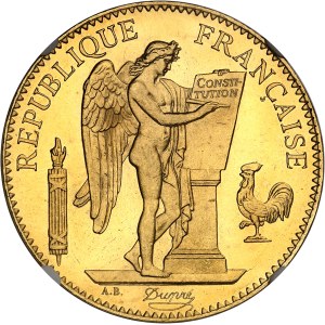 III Republika (1870–1940). 100 franków „Génie” z 1879 r., A, Paryż.