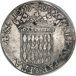 Honoré II (1604–1662). Écu o nominale 60 solów, 1655 r., Monako.