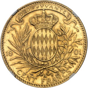 Albert I (1889–1922). 100 (sto) franków, 1901 r., A, Paryż.